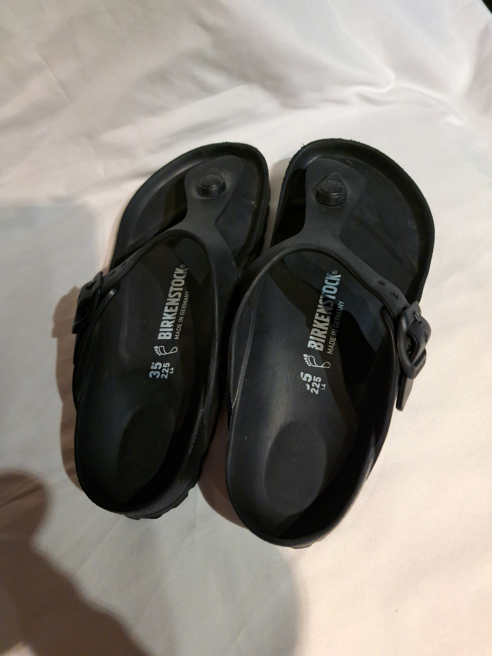 Birkenstock Black Gizeh EVA Thong Sandals